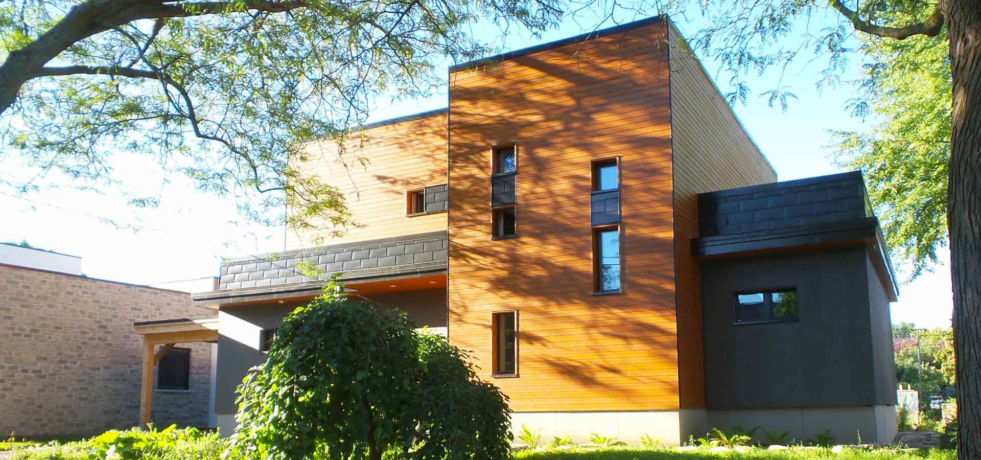 certified platinum leed and the first IPHA certified Passive House building in Quebec